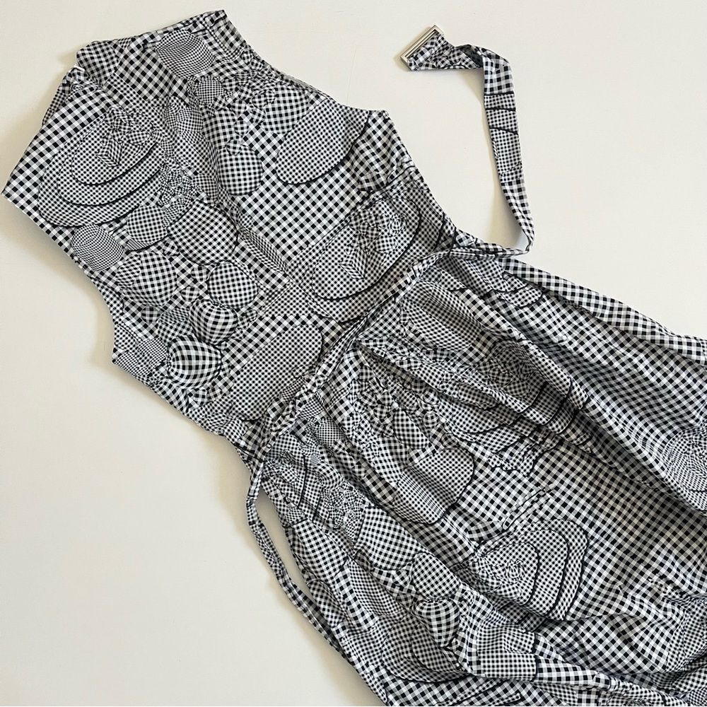 LELA ROSE
Abstract-Print V-Neck Belted Dress 12 - Picture 11 of 12